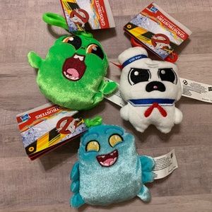 Ghostbusters Afterlife Paranormal Plushies Muncher, Slimer, Marshmallow Man